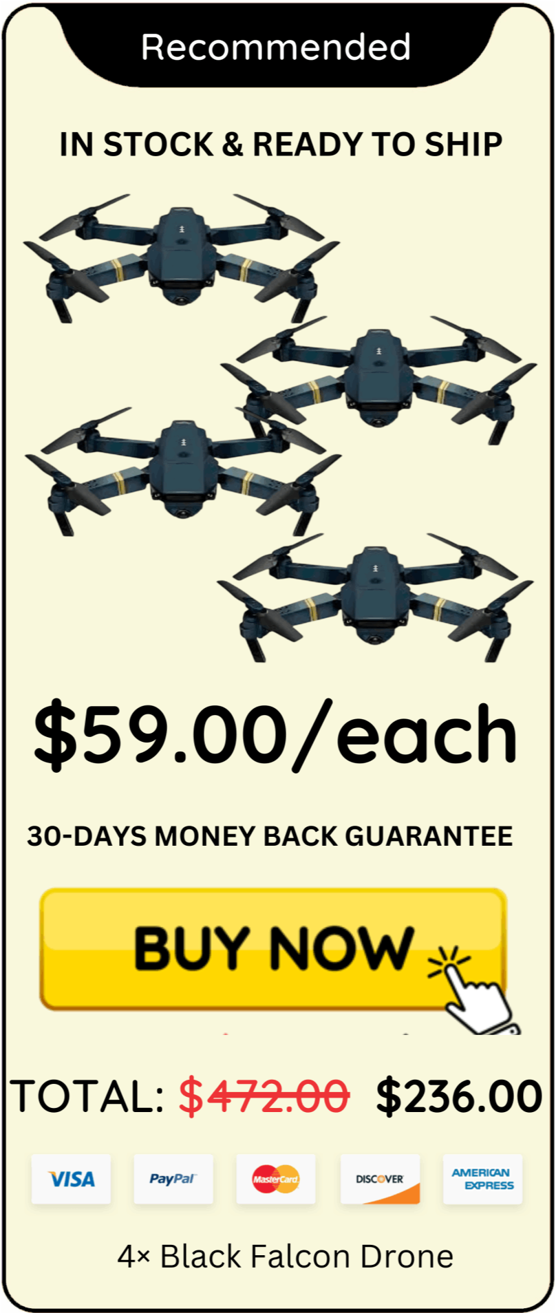 Black Falcon Drone Package