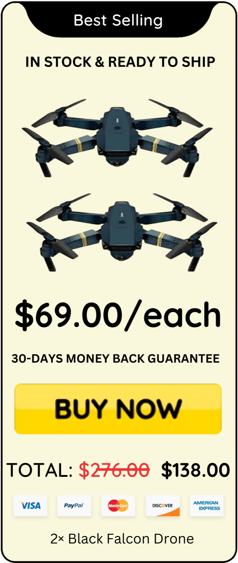 Black Falcon Drone Package