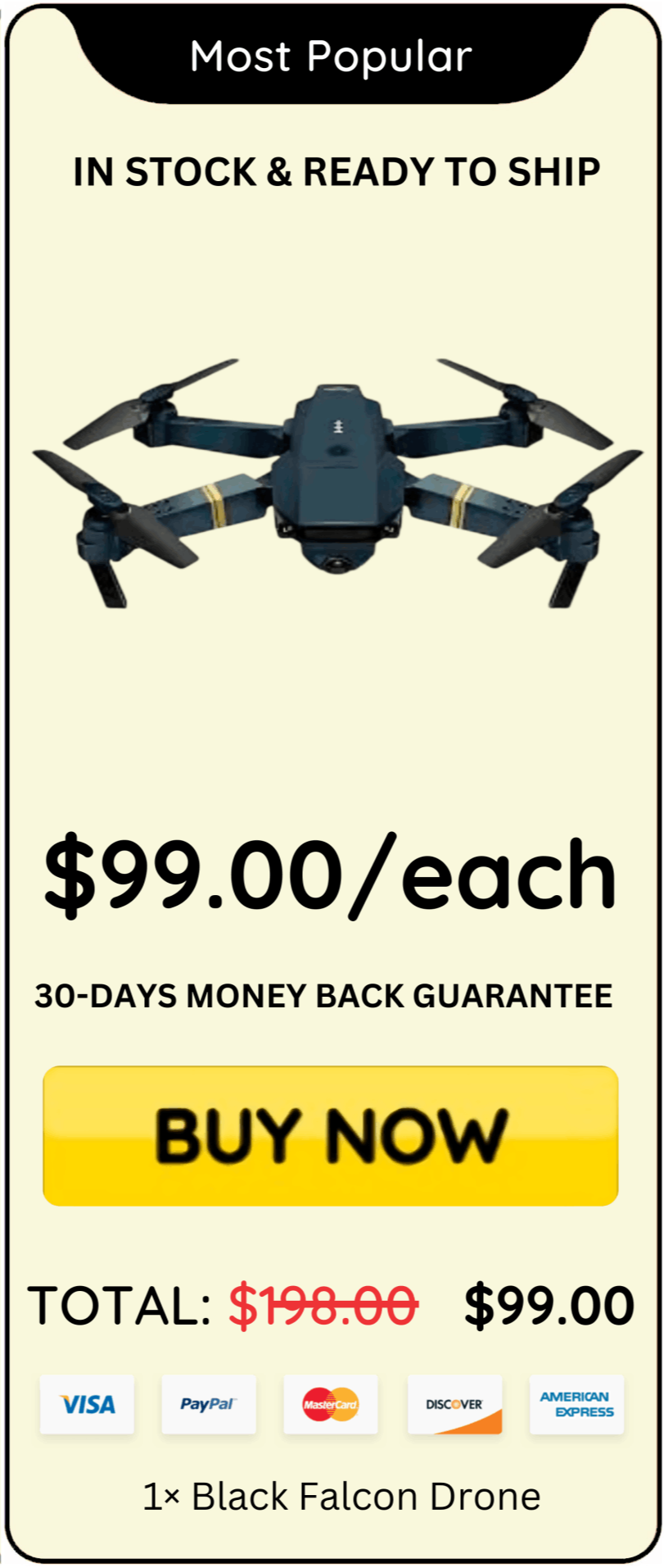 Black Falcon Drone Package